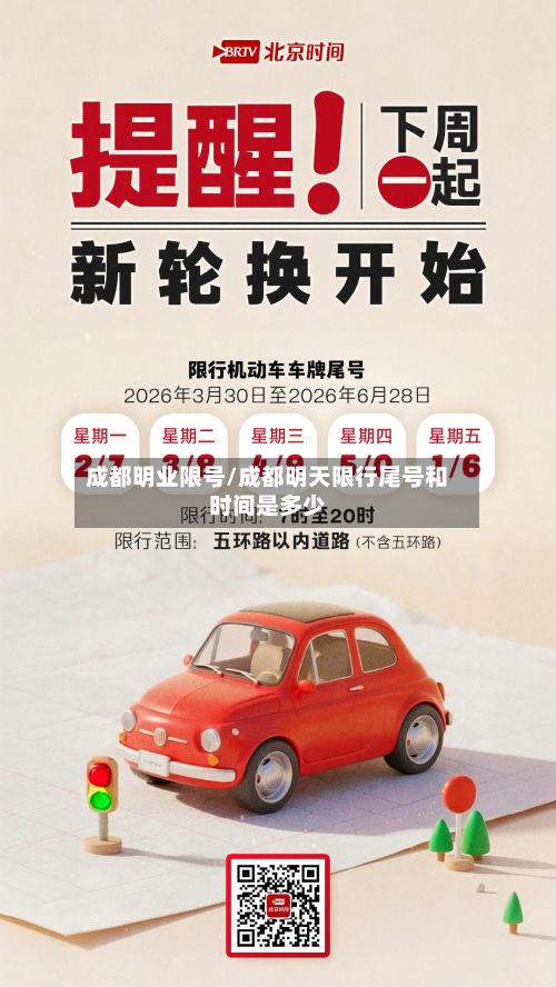 成都明业限号/成都明天限行尾号和时间是多少