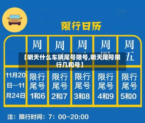 【明天什么车辆尾号限号,明天尾号限行几和号】