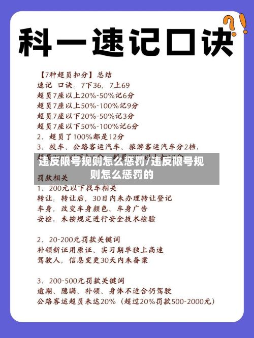 违反限号规则怎么惩罚/违反限号规则怎么惩罚的-第3张图片