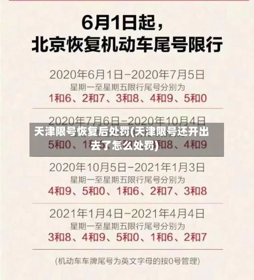 天津限号恢复后处罚(天津限号还开出去了怎么处罚)
