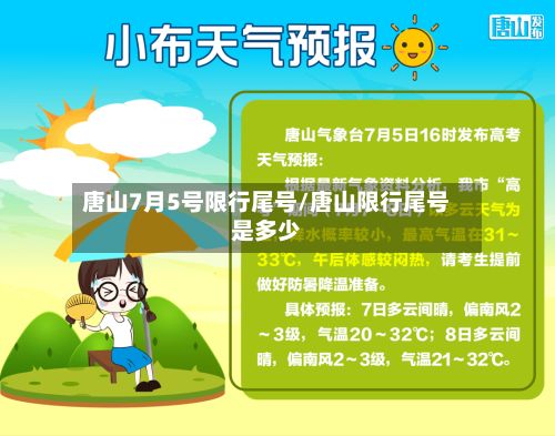唐山7月5号限行尾号/唐山限行尾号是多少-第2张图片