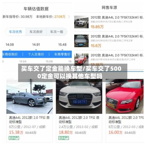 买车交了定金能换车型/买车交了5000定金可以换其他车型吗
