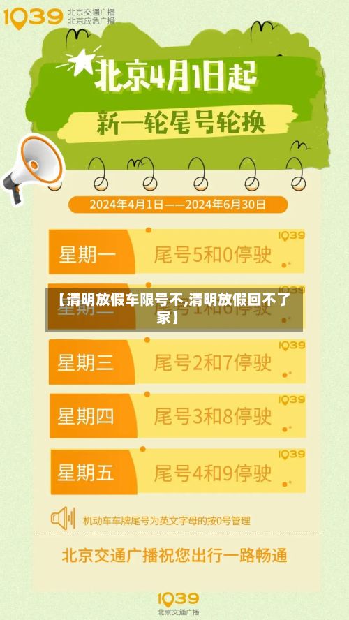 【清明放假车限号不,清明放假回不了家】