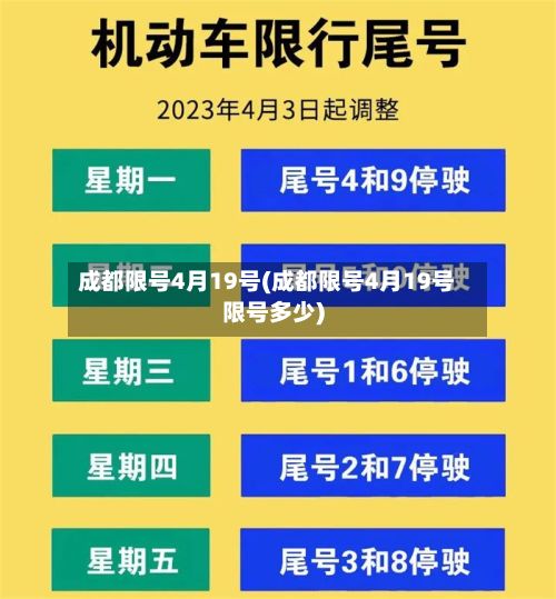 成都限号4月19号(成都限号4月19号限号多少)