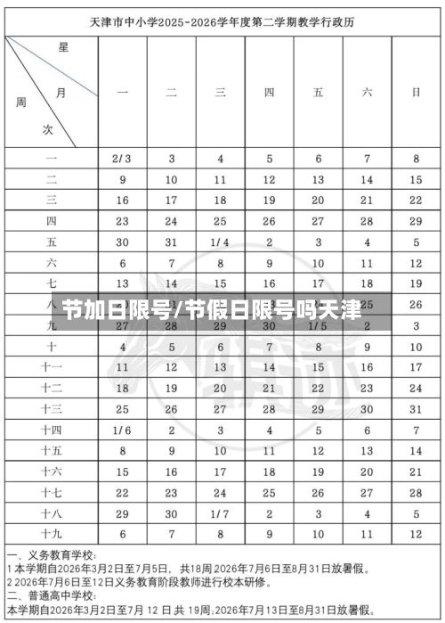 节加日限号/节假日限号吗天津-第3张图片