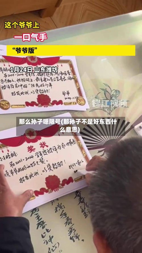 那么孙子嗯限号(那孙子不是好东西什么意思)-第3张图片
