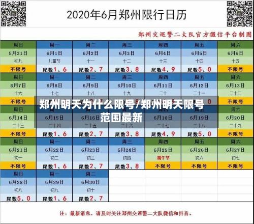 郑州明天为什么限号/郑州明天限号范围最新
