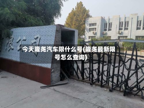 今天隆尧汽车限什么号(隆尧最新限号怎么查询)