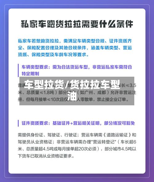 车型拉货/货拉拉车型油
