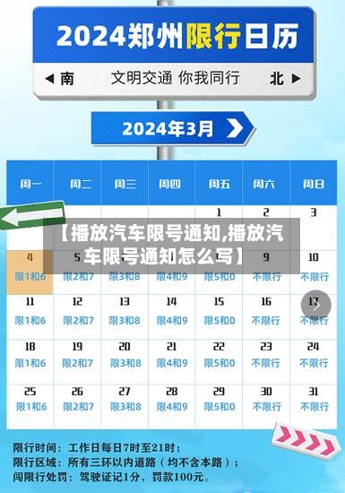 【播放汽车限号通知,播放汽车限号通知怎么写】-第3张图片
