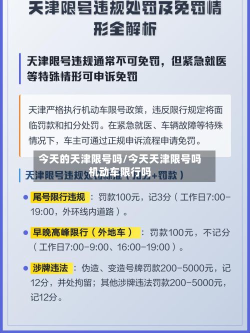 今天的天津限号吗/今天天津限号吗机动车限行吗-第2张图片