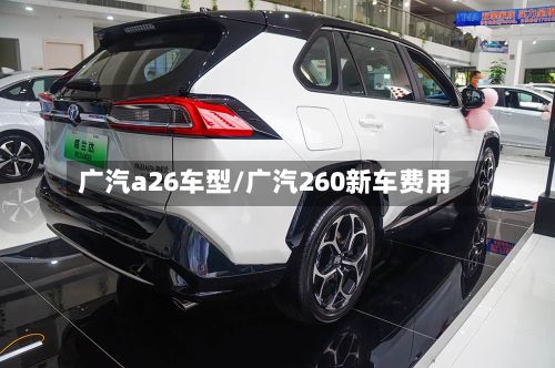 广汽a26车型/广汽260新车费用-第3张图片