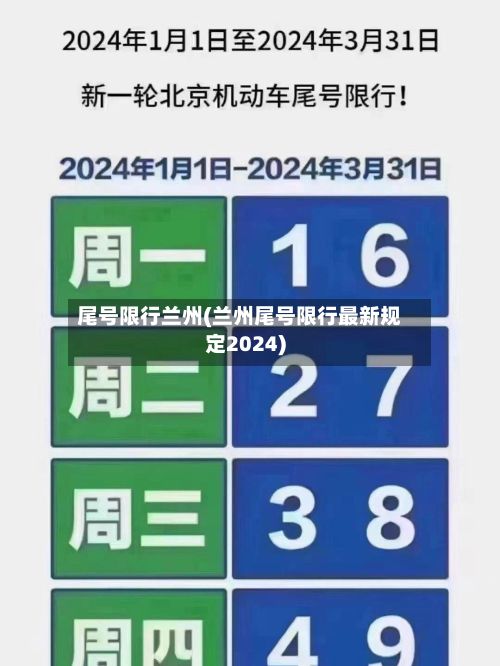 尾号限行兰州(兰州尾号限行最新规定2024)-第2张图片