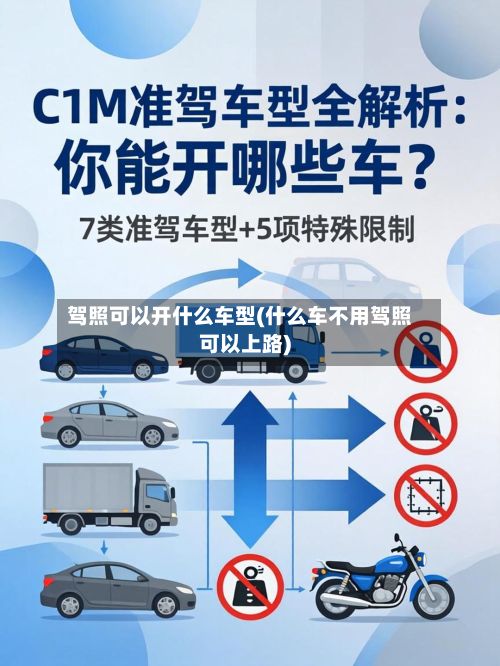 驾照可以开什么车型(什么车不用驾照可以上路)