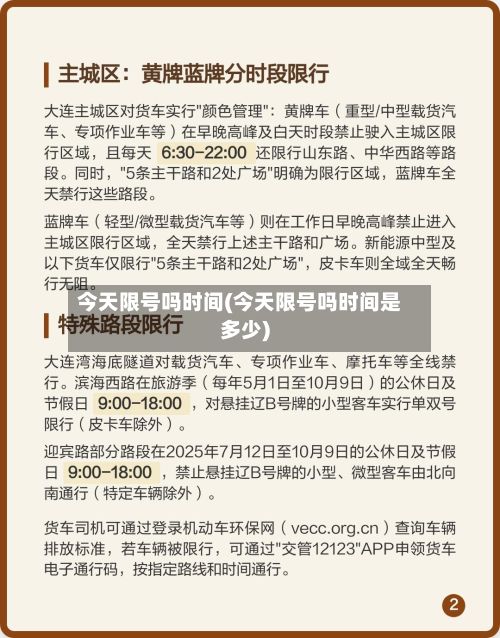 今天限号吗时间(今天限号吗时间是多少)-第2张图片