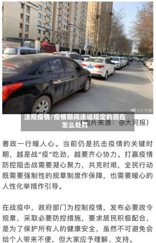 法规疫情/疫情期间违返规定的现在怎么处罚