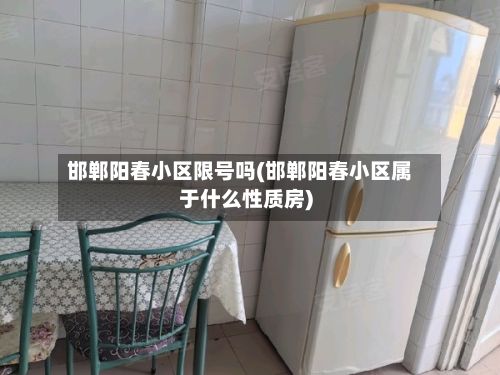 邯郸阳春小区限号吗(邯郸阳春小区属于什么性质房)-第2张图片