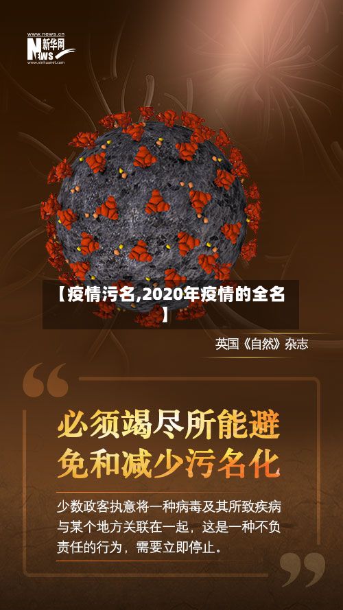 【疫情污名,2020年疫情的全名】