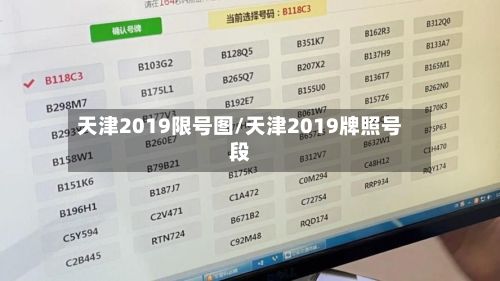 天津2019限号图/天津2019牌照号段-第2张图片