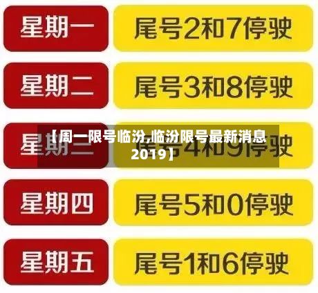 【周一限号临汾,临汾限号最新消息2019】