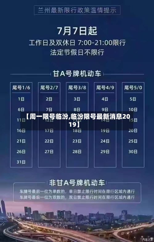 【周一限号临汾,临汾限号最新消息2019】-第2张图片
