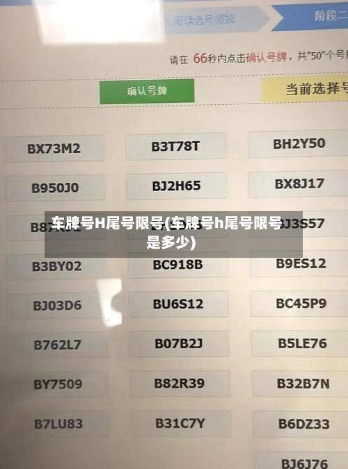 车牌号H尾号限号(车牌号h尾号限号是多少)-第3张图片