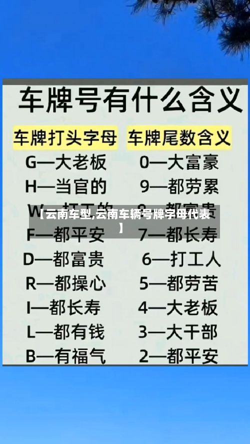 【云南车型,云南车辆号牌字母代表】-第2张图片