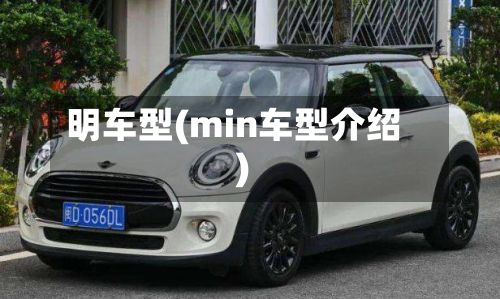 明车型(min车型介绍)-第2张图片