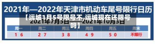【运城1月5号限号不,运城现在还限号吗】-第2张图片