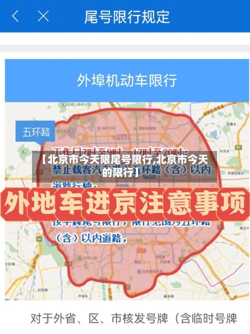 【北京市今天限尾号限行,北京市今天的限行】-第3张图片