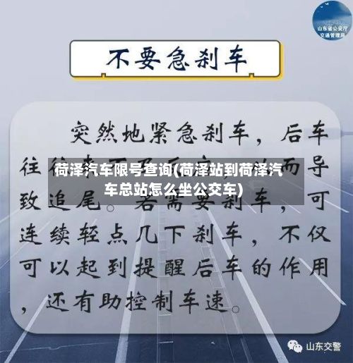 荷泽汽车限号查询(荷泽站到荷泽汽车总站怎么坐公交车)