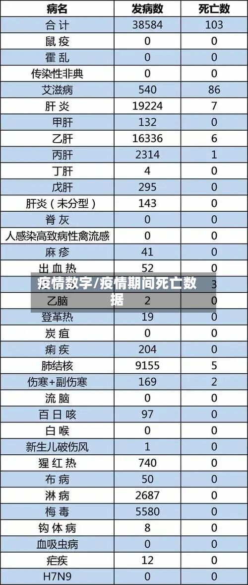 疫情数字/疫情期间死亡数据