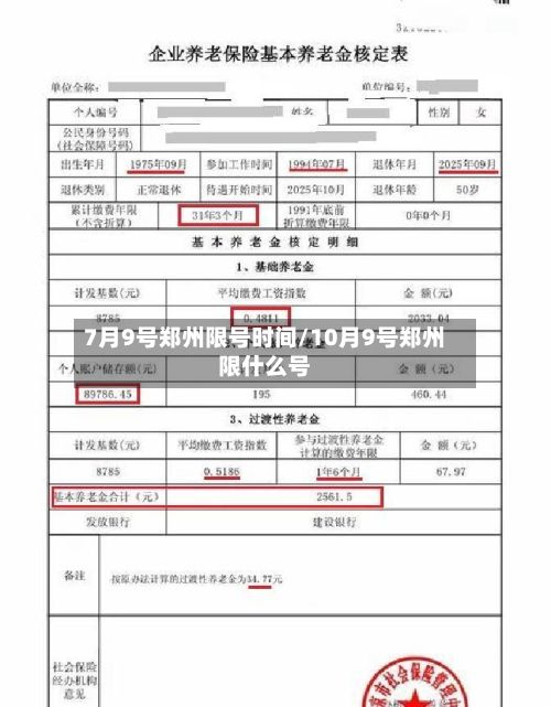 7月9号郑州限号时间/10月9号郑州限什么号-第2张图片
