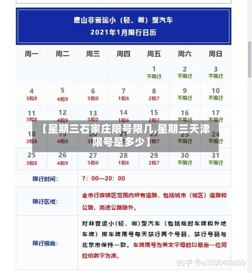 【星期三石家庄限号限几,星期三天津限号是多少】-第2张图片