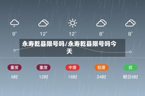 永寿乾县限号吗/永寿乾县限号吗今天-第3张图片