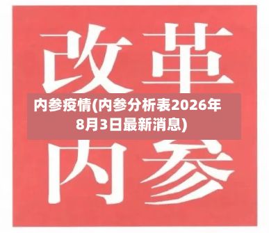 内参疫情(内参分析表2026年8月3日最新消息)