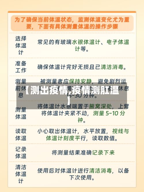 【测出疫情,疫情测肛温】