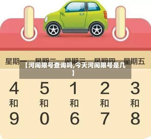 【河间限号查询吗,今天河间限号是几】-第2张图片